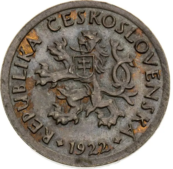 10 Haléřů – Zkušební ražba (Bronz) - líc