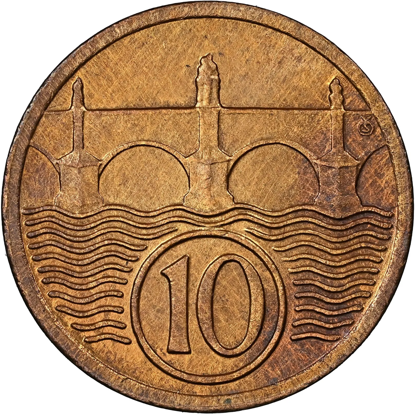 10 Haléřů - rub