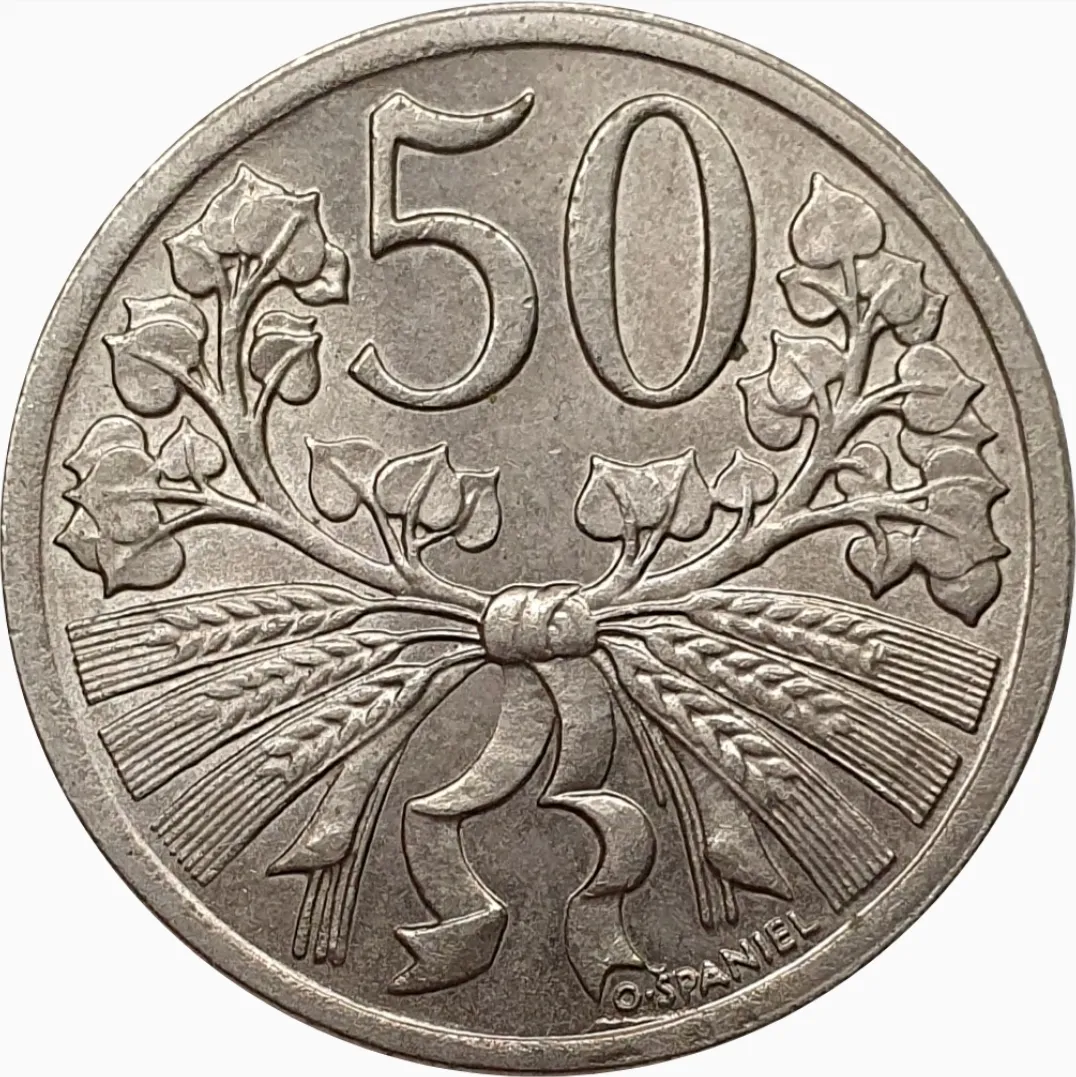 50 Haléřů - rub