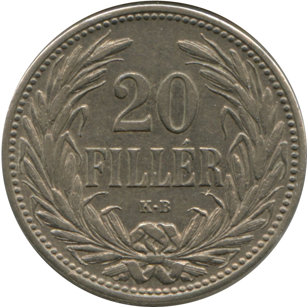 20 Fillér – František Josef I.