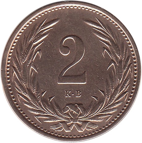 2 Fillér – František Josef I.