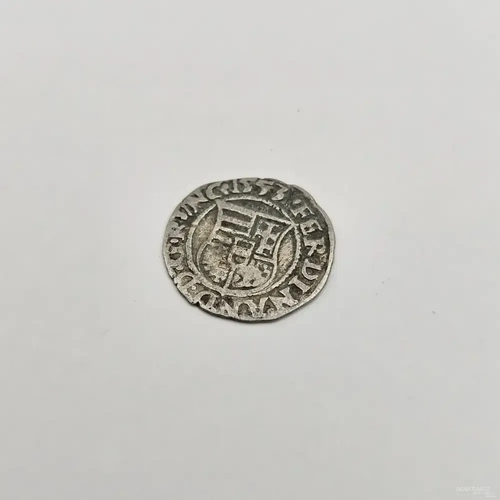 Stříbrný uherský denár 1553