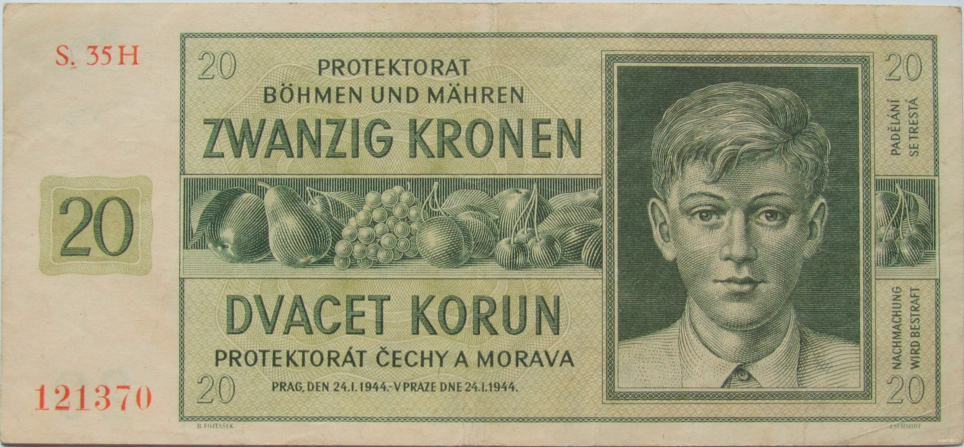 20 Korun 1944 – Chlapec