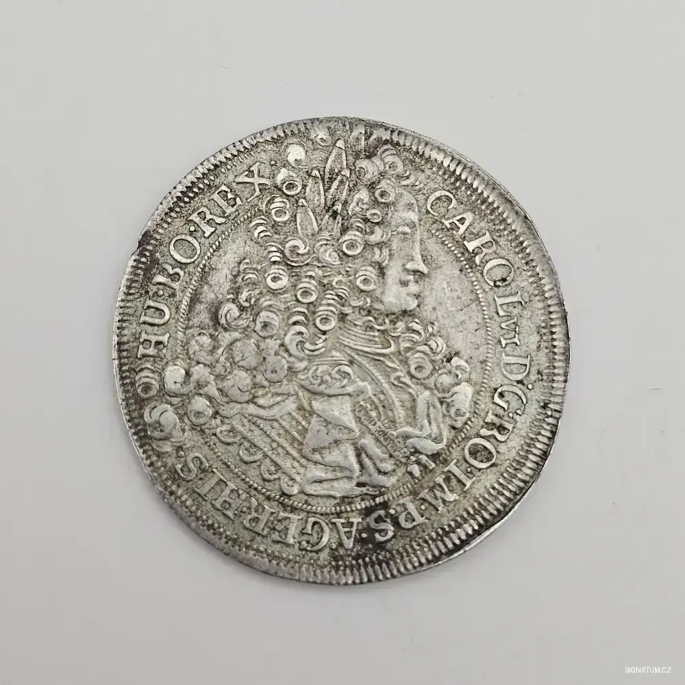 Stříbrný 1/2 Tolar (Půltolar) 1717 – Karel VI.